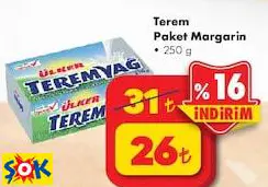 TEREM PAKET MARGARİN 250 G